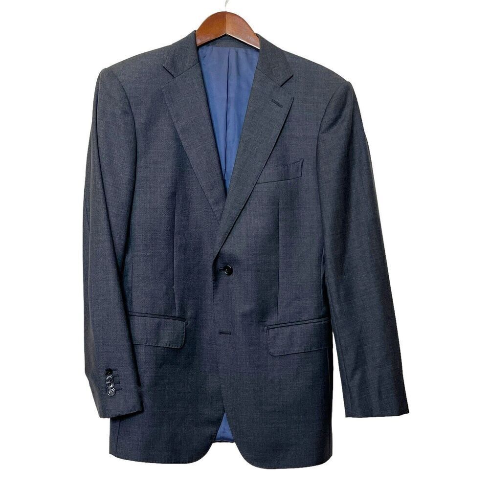 Suitsupply Gray Lazio Suit Jacket Pure 110 Wool Vitale‎ Barberis Canonico 38 L